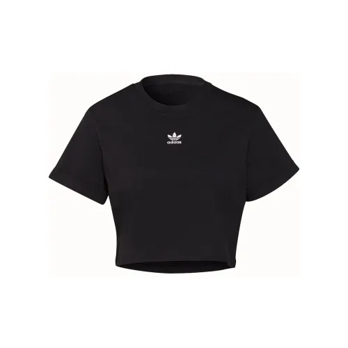 Adidas Originals Essential Crop Tops Women's Black