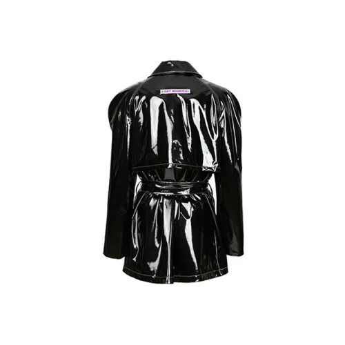 LOST GENERAL Trench Coats Women's Black