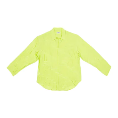 Balenciaga Shirts Women's Neon Yellow