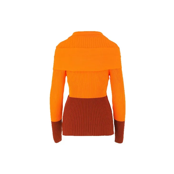 Jacquemus Slim Fit Sweater Women's Orange-1