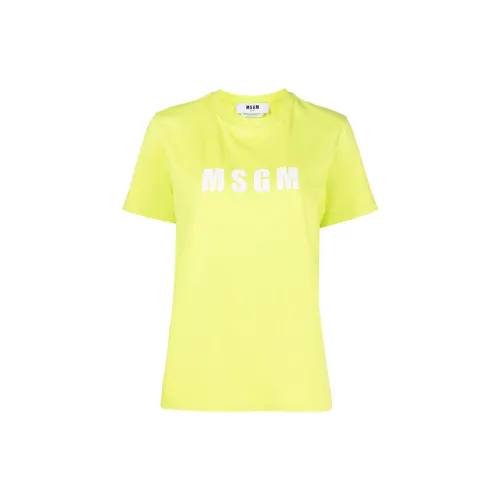 MSGM T-Shirts Women's Yellow