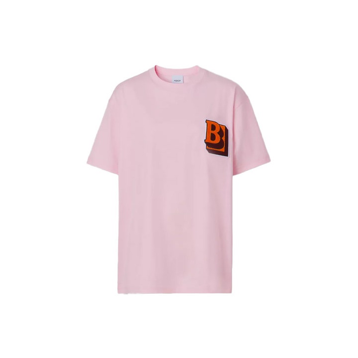 trends pink burberry t shirt POIZON