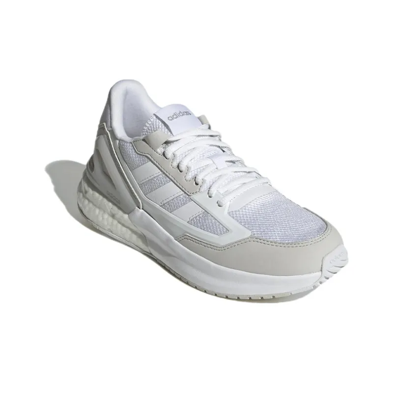 Nebzed Women's Adidas Neo Super Boost 'White Silver Metallic' Women's-2