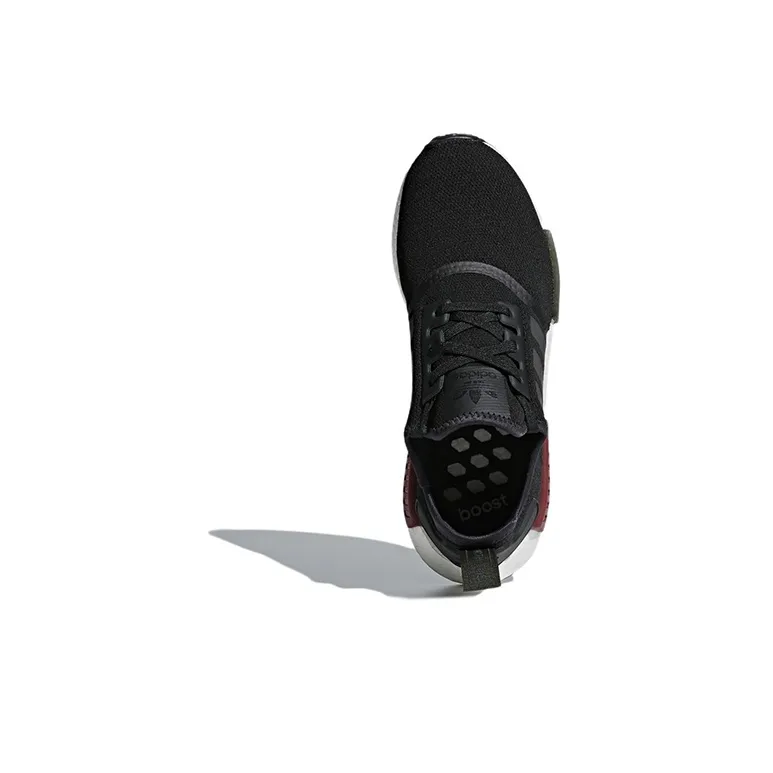 Adidas Originals Nmd R1 Core Black Collegiate Burgundy-4