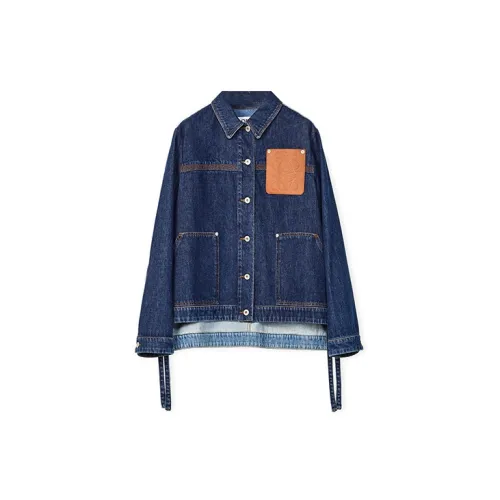 LOEWE Denim Jackets Women's Blue