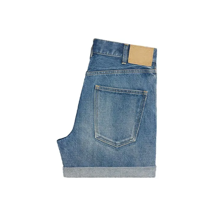 CELINE Denim Shorts Women's Blue-1