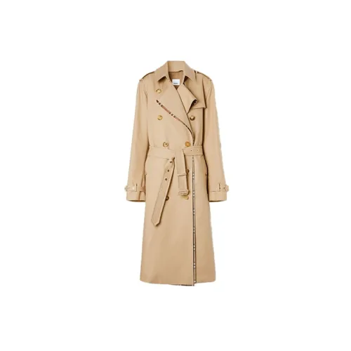 Burberry Trench Coats Women's Dark Elegant Sand