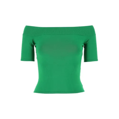 Alexander McQueen Crop Tops Women's Green