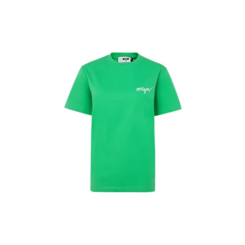 MSGM T-Shirts Women's Green