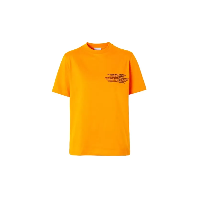 Burberry T Shirt Women's Orange-0