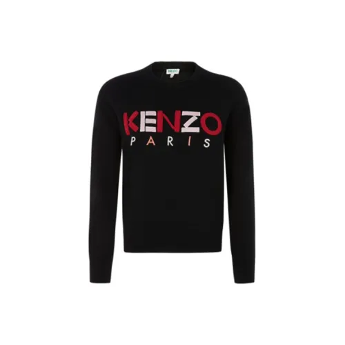 KENZO Letter Logo Sweaters Women's Black