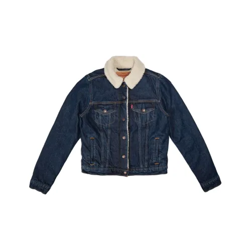 Levis Velvet Jackets Women's Blue