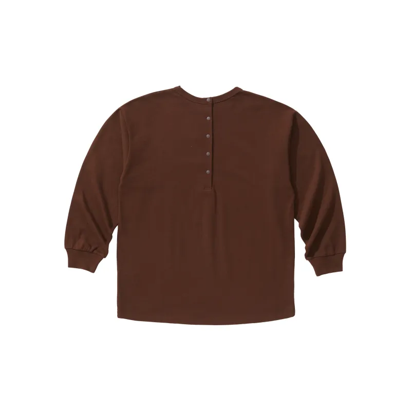 Champion Crew Neck Loose Fit Straight Long Sleeved T Shirt Japan Version Women's-3