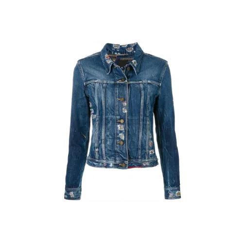 SAINT LAURENT Denim Jackets Women's Blue