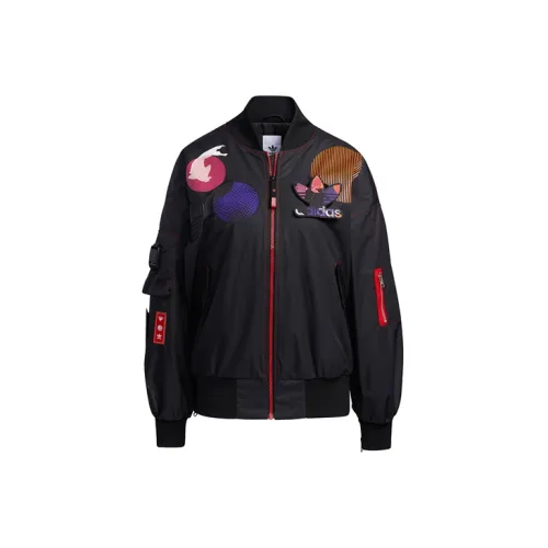 Adidas Originals CNY PatcBomber Puffer Jackets Women's Black