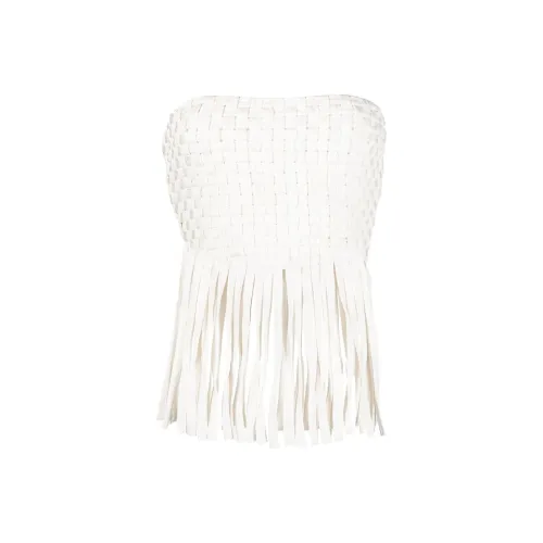 PINKO Strapless Tops Women's Off White