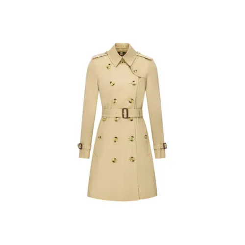 Burberry Trench Coats Women's Apricot