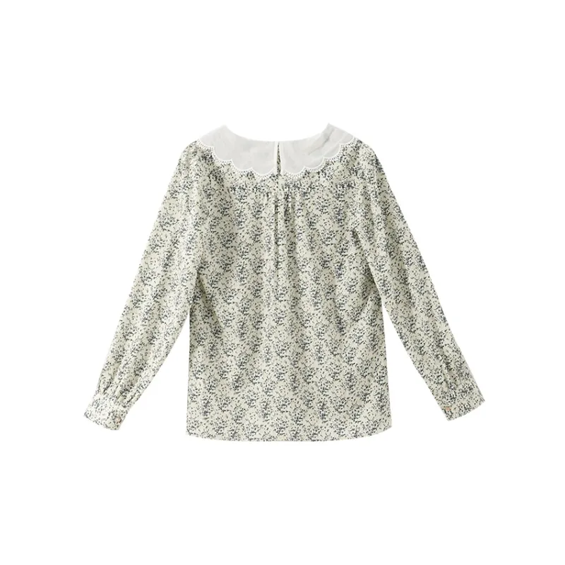 YUMOMO STAR Floral Shirt Summer Fall Spring Women's-1