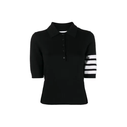 THOM BROWNE Polo Shirts Women's Black