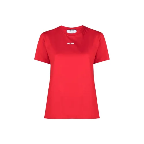 MSGM T-Shirts Women's Red