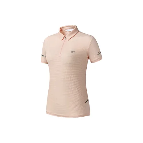 FILA Athletics Polo Shirts Women's Light Pink Orange