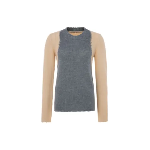 MM6 Maison Margiela Sweaters Women's Gray/Yellow Multicolor