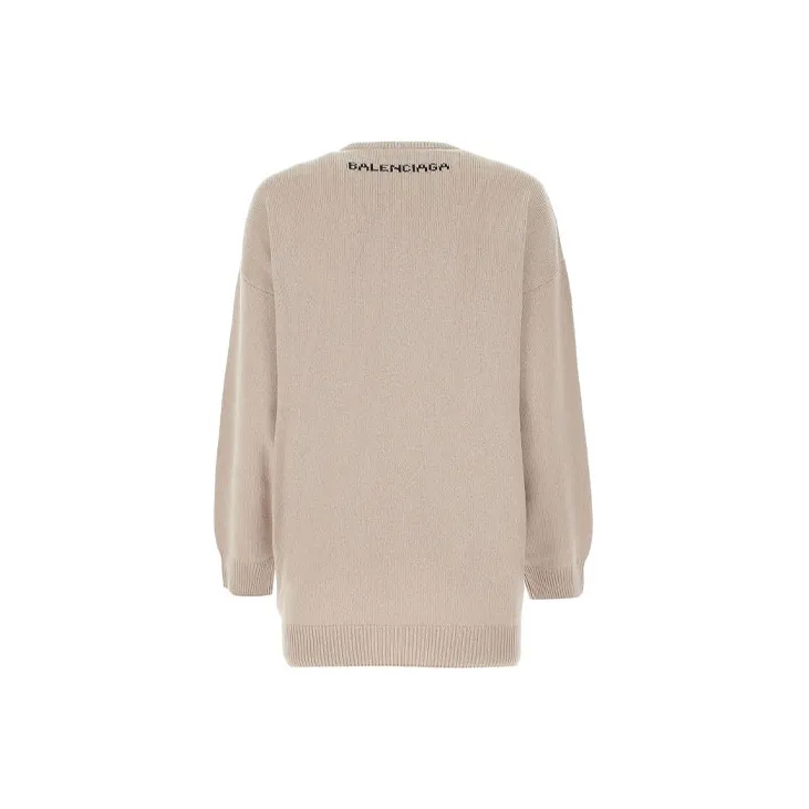 Balenciaga Loose Fit Sweater Women's Light Brown-1