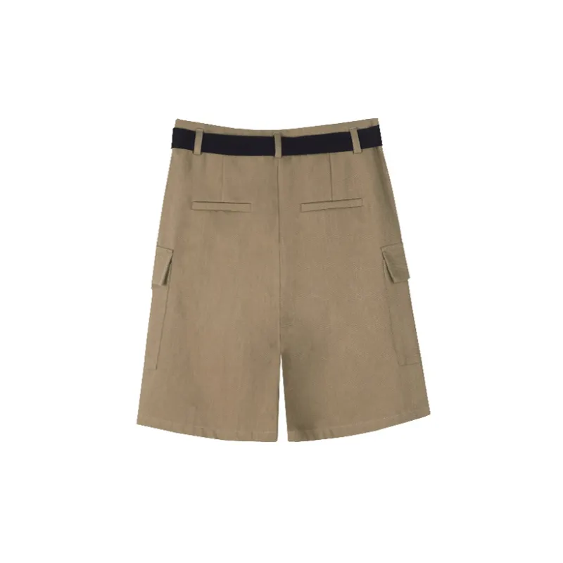 MITUAN Cargo Shorts Women's Khaki Green-1