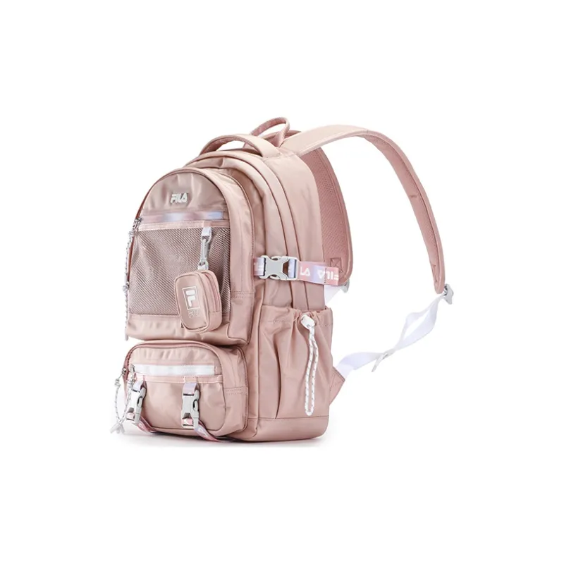 FILA Polyester Backpack Women's Dark Peach Red-1