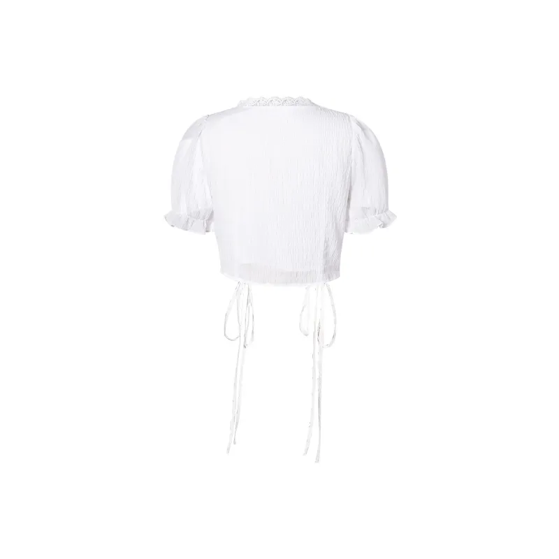 I'M ONE Crop Tops Women's White-1