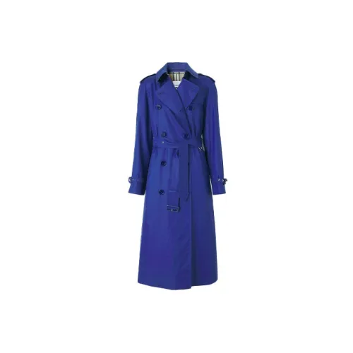 Burberry Trench Coats Women's Blue