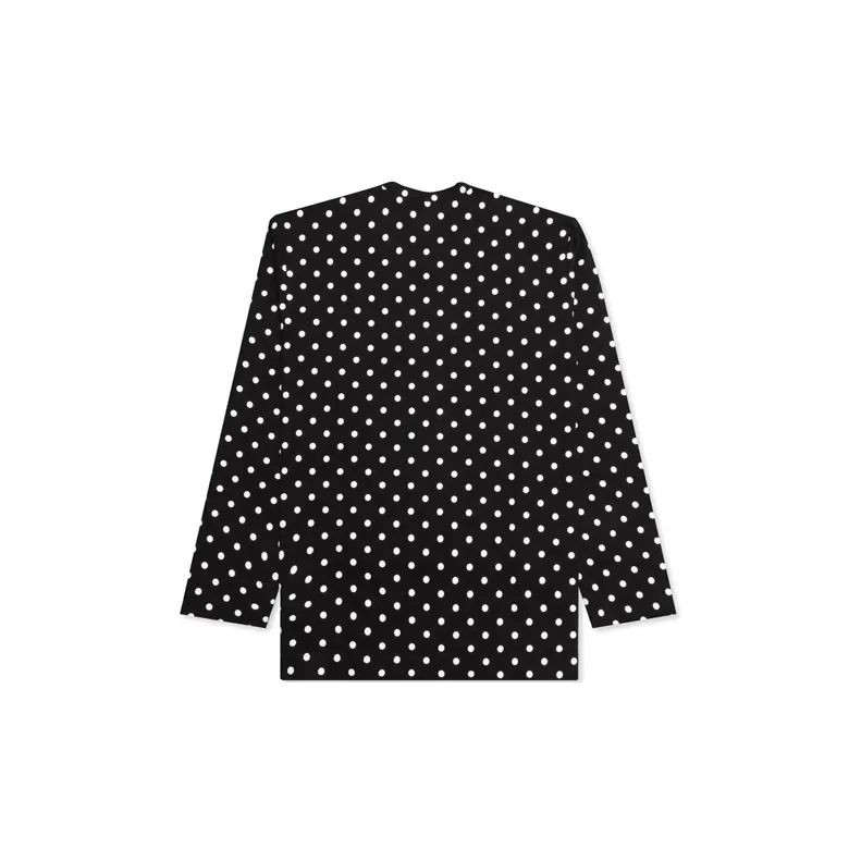 CDG Play Polka Dot Long Sleeve T Shirt 'Black'-1