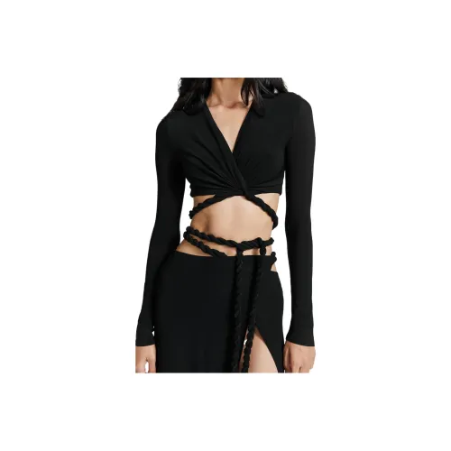 DION LEE Rope Wrap Top