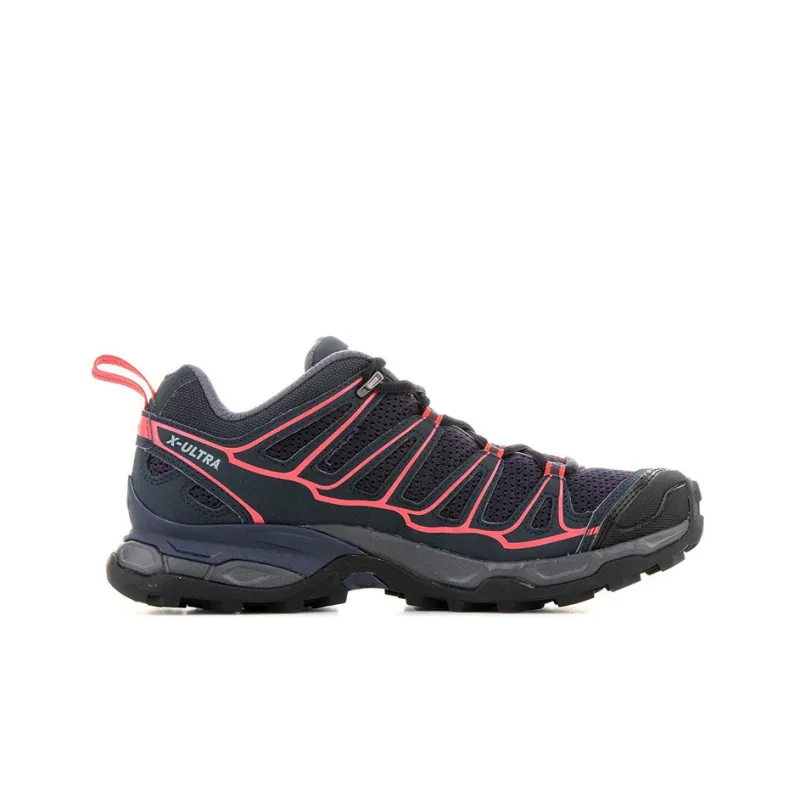 SALOMON X Ultra 3 Wear-Resistant Low-Top Hiking Trekking Shoes Women's Black Pink-1