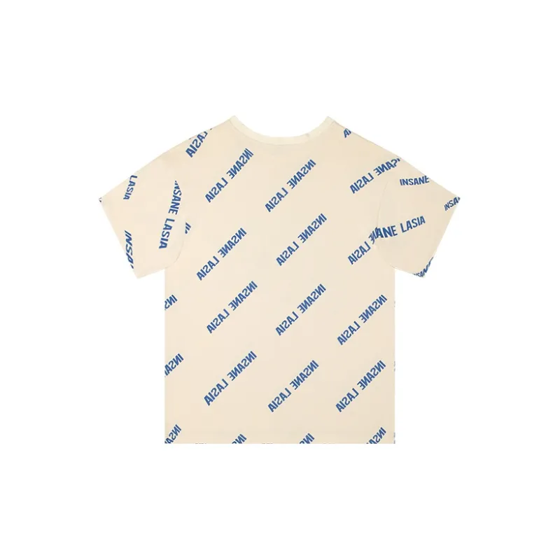 INSANE LASIA Straight T Shirt Unisex Ecru-1