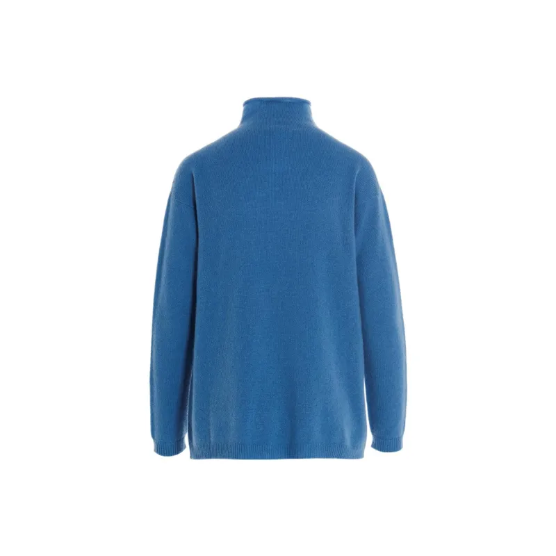 ’S MAX MARA SS22 Slim Fit Sweater Women's Blue-1