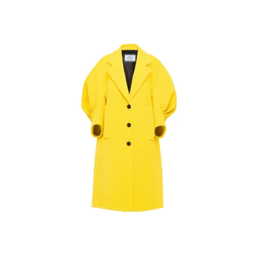 PRADA Velvet Jackets Women's Yellow