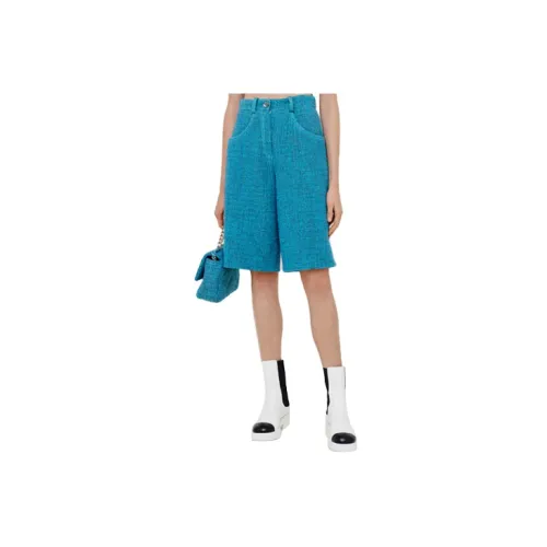 CHANEL Casual Shorts Women's Turkish Blue