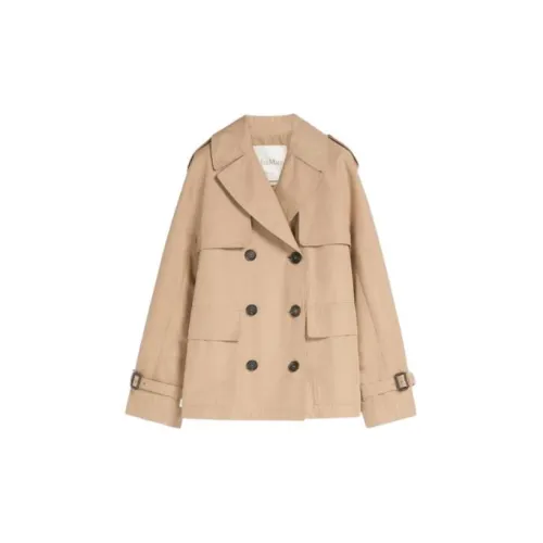 MaxMara Cropped Coats Women's Brown