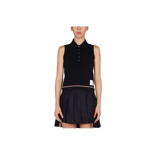 THOM BROWNE Polo Shirts Women's Black