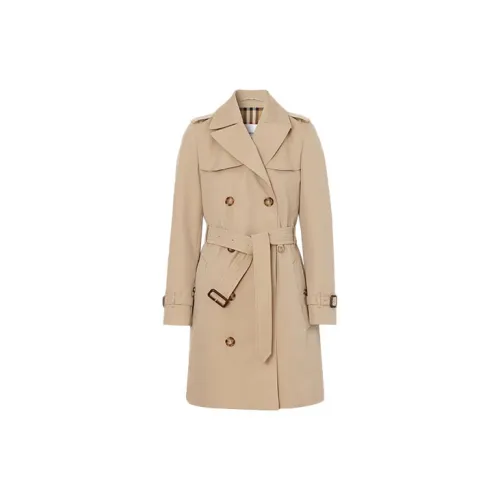 Burberry Cropped Coats Women's Mauve