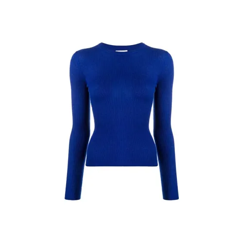 SAINT LAURENT FW21 Slim Fit Sweater Women's Blue