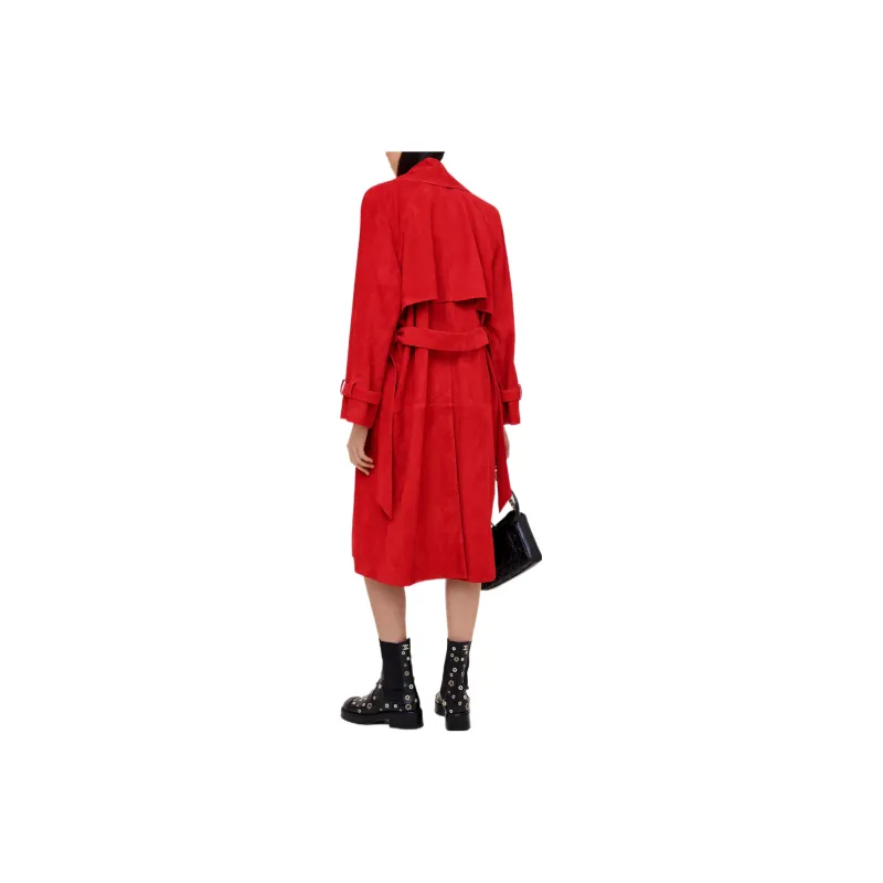 CHANEL SS22 Trench Coat Women's Red-1