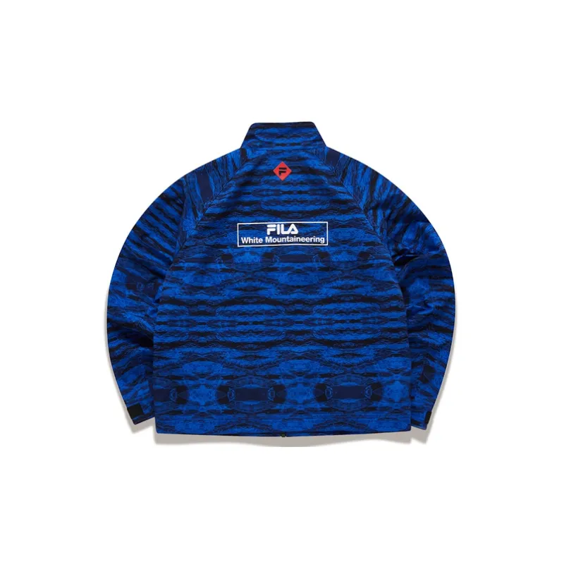 White Mountaineering X FILA FUSION Hakusan L Collaboration Collection Jackets Women's Deep Sea Phantom-1