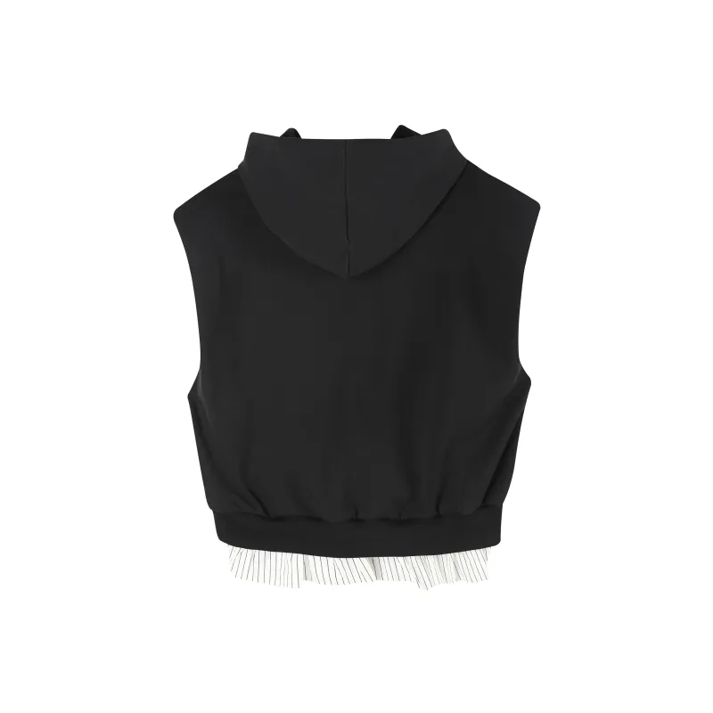 BIENKIMIIYE Vests Women's Black-1