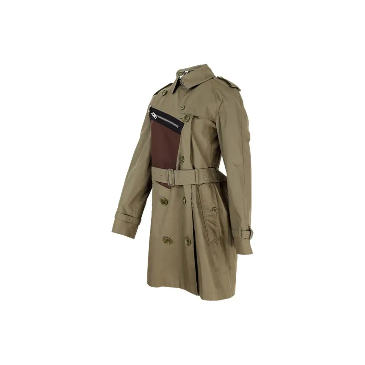 Burberry Trench Coat Women's Green-2