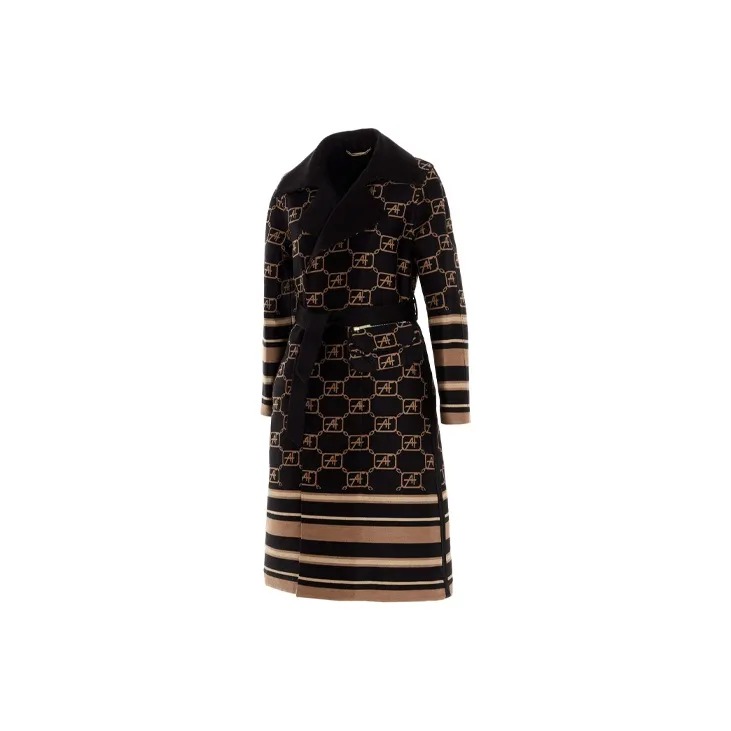 ALBERTA FERRETTI Coats Women's Black-1