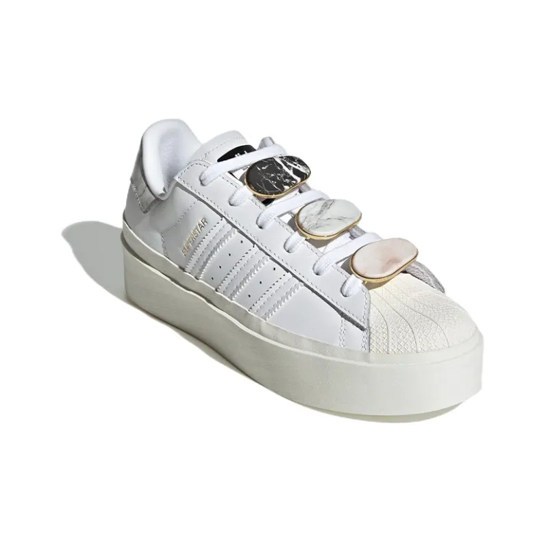 Adidas Originals Superstar Bonega 'White Gold Metallic' Women's-2
