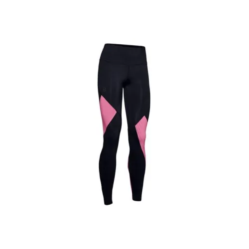 Under Armour Rush Sports Pants Women's Black Pink/White