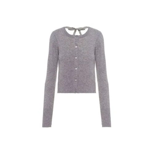 MIU MIU Cashmere Sweaters Women's Gray